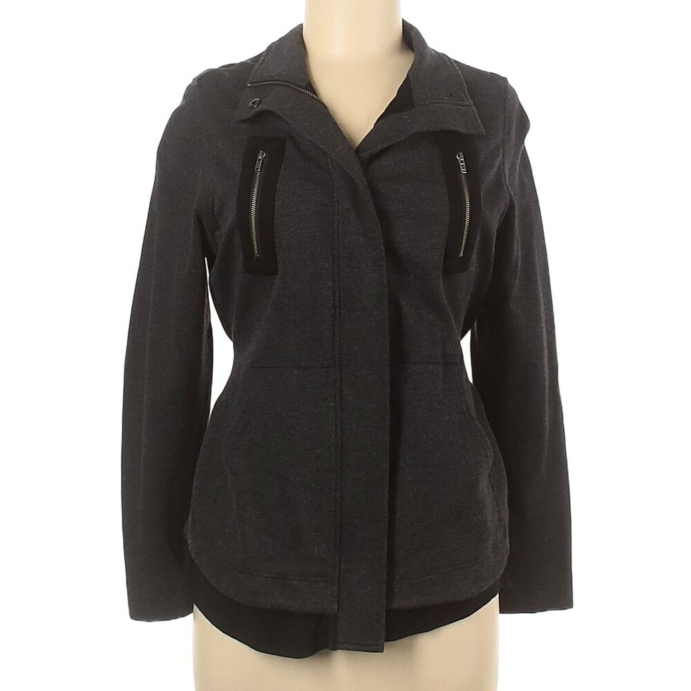 CAbi Marled Gray Jacket Size XS